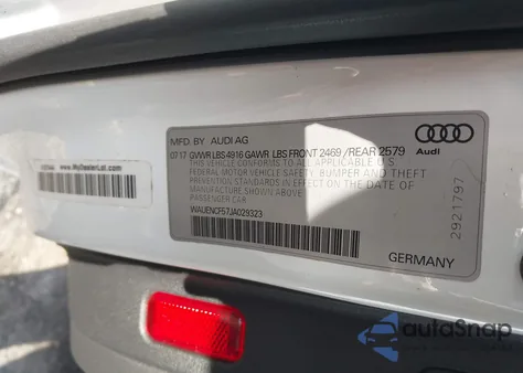 2018 Audi A5 2.0T Premium z USA, uszkodzony, nr VIN WAUENCF57JA029323